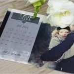 Save the Date Kalender Vorlage Bewundernswert Save the Date Karte Mit Kalender Und Großem Bild