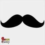 Schablonen Vorlagen Bart Angenehm Schnauzer Bart Velours Bügelbild In 14 Farben 838