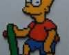 Schablonen Vorlagen Bart Cool Bart Simpson Hama Perler by Taxi25