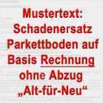 Schadensersatz Rechnung Vorlage Best Of Mustertext Schadenersatz Abschleifen Parkettboden Mit