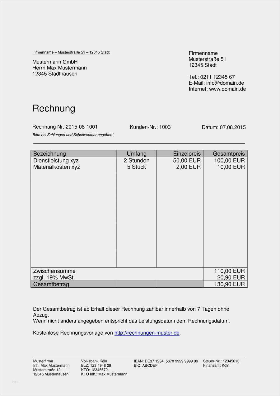 Schadensersatz Rechnung Vorlage Luxus Rechnungsvorlagen Kostenlos Rechnungsvorlage Für Jeden