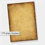 Schatzkarte Vorlage Word Großartig Alter Karton Vintage A4 Casanova 25 Blatt A4 Briefpapier