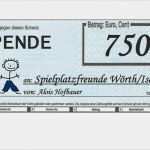 Scheck Vorlage Word Inspiration Vorlage Scheck Spende – Vorlagen 1001