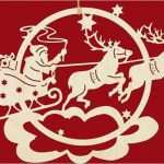 Scherenschnitt Vorlagen Zum Ausdrucken Kostenlos Erstaunlich Taulin Fensterbild Weihnachten Rentierschlitten Mit