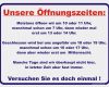 Schilder öffnungszeiten Vorlage Luxus Lustiges Schild Unsere Öffnungszeiten Elchschilder