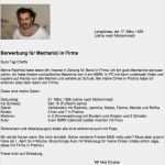 Schlechte Bewerbung Vorlage Elegant Bewerbung Für Mechanici In Firma