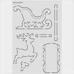 Schlitten Vorlage Basteln Wunderbar Design Schablone Nr 3 "rentierschlitten" Din A4