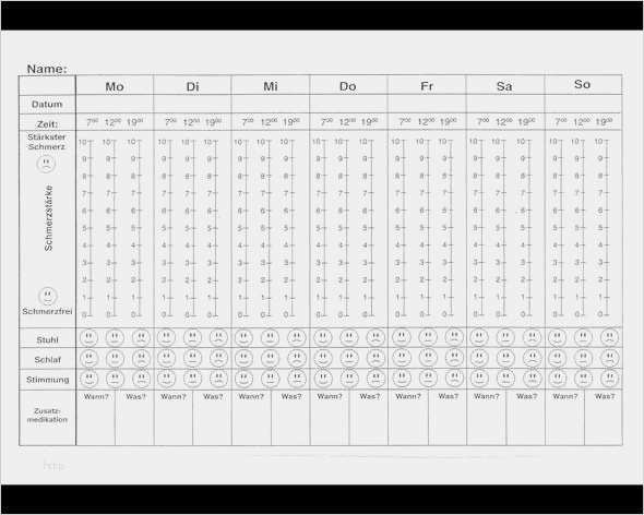 Schmerztagebuch Vorlage Zum Ausdrucken Neu Fehlender Dornfortsatz Geringe Spaltbildung Was Tun