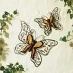 Schmetterling Wanddeko Vorlage Bewundernswert Wanddeko "schmetterlinge" 2er Set Gartendekoration