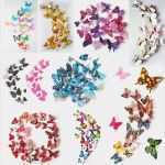 Schmetterling Wanddeko Vorlage Erstaunlich 3d Schmetterlinge Blumen 12er Set Dekoration Wandtattoo