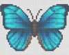 Schmuck Basteln Vorlagen Wunderbar Bügelperlen Vorlage Blauer Schmetterling
