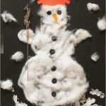 Schneemann Basteln Mit Kindern Vorlage Elegant Kinder Malen Und Basteln Schneemann Aus Watte