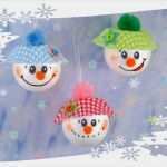 Schneemann Basteln Mit Kindern Vorlage Schön Baumkugeln "schneemann" Basteln Mit Kindern