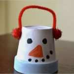 Schneemann Basteln Mit Kindern Vorlage Süß Schneemann Basteln Mit Kindern Im Winter Aus Verschiedenen