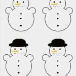 Schneemann Vorlage Zum Ausdrucken Neu Schneemann Vorlagen – Basteldinge
