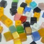 Schöne ordnerrücken Vorlage Inspiration 60 Katzenauge Perlen WÜrfel 6mm Mehrfarbig Glas Kette