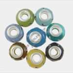 Schöne ordnerrücken Vorlage Luxus 8 Lampwork Fancy Blau European Glasperlen Großloch