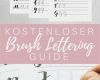 Schönschrift Alphabet Vorlagen Einzigartig Kostenloser Brush Lettering Guide Zum Downloaden Und
