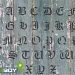 Schönschrift Alphabet Vorlagen Neu 100mm Buchstabenschablonen A Z Altdeutsche Schrift Ad Mit