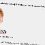 Schriftliche Bewerbung Vorlage Hübsch Bewerbung Um Einen Ferienjob Inkl Muster Eines