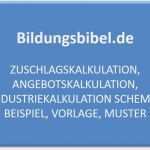 Schufa Klausel Vorlage Gut Zuschlagskalkulation Angebotskalkulation