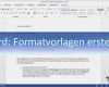 Schulungsunterlagen Erstellen Vorlagen Neu Word 2013 formatvorlagen Erstellen