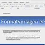 Schulungsunterlagen Erstellen Vorlagen Neu Word 2013 formatvorlagen Erstellen