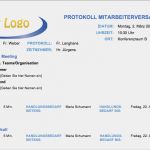 Seminarplanung Vorlage Schön Kostenlose Protokollvorlagen Für Microsoft Word