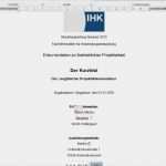 Server Dokumentation Vorlage Word Neu Word Vorlage Für Projektdokumentation Der It Berufe