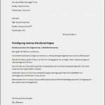 Servicevertrag Vorlage Genial Kündigung Vertrag Vorlage
