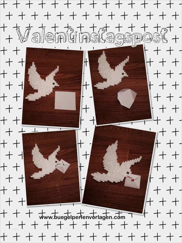 DIY Valentinstagspost Bügelperlen Vorlagen