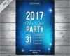 Silvester Flyer Vorlage Erstaunlich Flyer De Plantilla De Fiesta De Año Nuevo 2017