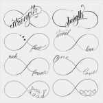 Sis Vorlage Hübsch Ilustración De Conjunto De Smbolos De Borde Infinito Y