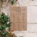 Sitzplan Vorlage Hochzeit Erstaunlich Sitzplan Hochzeit Vintage Natural Hier Drucken Lassen