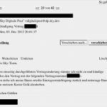 Sky Kündigung Vorlage Email Wunderbar Sky Vertrag 03 12 12 Email Kunde Kündigung
