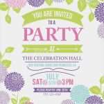Sommerparty Einladung Vorlage Luxus Chrysanthemum Flowers Invitation Template for Garden Party