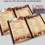 Speisekarte Din A5 Vorlage Elegant Vintage Speisekartenvorlage Für Shop