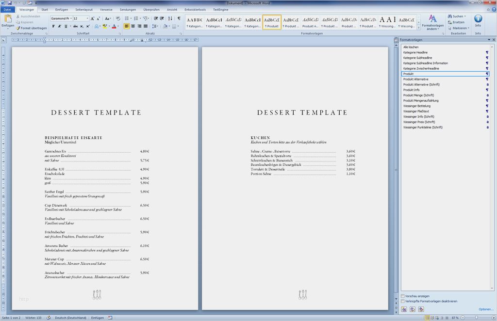 Speisekarten Vorlagen Gratis Einzigartig Word Vorlage Kalender 2014