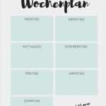 Speiseplan Erstellen Vorlage Schön Freebie Wochenplan Speiseplan Kostenlose Druckvorlage