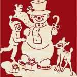 Sperrholz Vorlagen Weihnachten Gut Taulin Fensterbild Weihnachten Schneemann Mit Kind Und