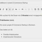 Stellenanzeige Erstellen Vorlage Wunderbar Stellenanzeigen Basis Per Vorlage Einstellen Seite 4