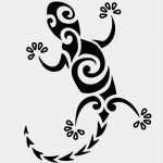 Stempel Schnitzen Vorlagen Wunderbar Maori Gecko Tattoo Skateboard Bottom Idea