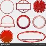 Stempel Vorlage Erstellen Elegant Rote Stempel Vorlagen — Stockvektor © Antonshpak
