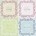 Stempel Vorlage Illustrator Genial Kunstvollen Floralen Einladungskarten Gesetzt