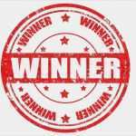 Stempel Vorlage Word Süß Winner Stempel Stock Vektor