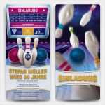 Sterbebilder Vorlagen Kostenlos Genial Einladungen Bowling Motiv Mit Eigenem Text