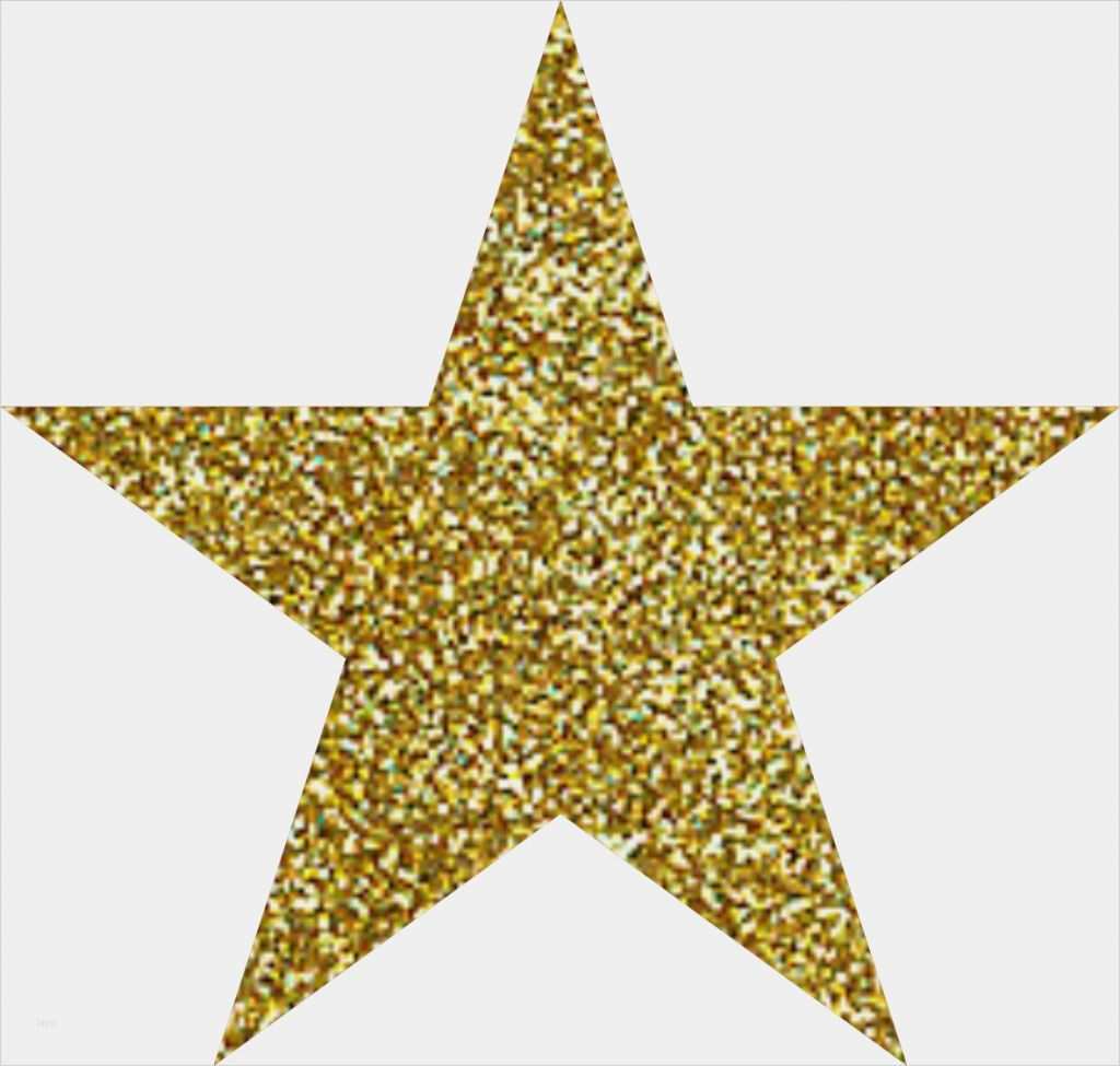 Stern Vorlage Groß Fabelhaft Lieblingsstücke Stern Groß Gold Glitzer