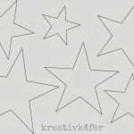 Sterne Ausschneiden Vorlage Bewundernswert Kreativkäfer Im Sternenfieber