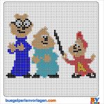 Sticken Nach Vorlage Erstaunlich Alvin Und Chipmunks Bügelperlen Vorlage