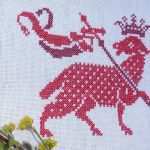 Sticken Nach Vorlage Luxus Ostern Weihdecke Kreuzstich Osterlamm Siegeslamm Auf